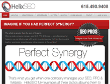 Tablet Screenshot of helixseo.com